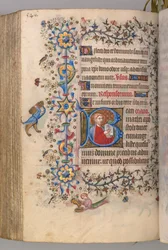 Horas de Carlos Nobre, rei de Navarra 1361-1425: fol. 267v, Texto, c. 1405