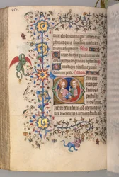Horas de Carlos Nobre, rei de Navarra 1361-1425, fol. 269v, SS. Simão e Judas, c. 1405