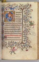 Horas de Carlos Nobre, rei de Navarra 1361-1425, fol. 274r, Santo Estêvão, c. 1405