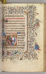 Horas de Carlos Nobre, rei de Navarra 1361-1425, fol. 278r, São Jorge, c. 1405
