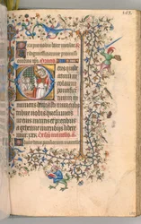 Horas de Carlos Nobre, rei de Navarra 1361-1425, fol. 2865r, São Nicolau, c. 1405