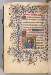 Horas de Carlos Nobre, rei de Navarra 1361-1425, fol. 304v, St. Martha, c. 1405