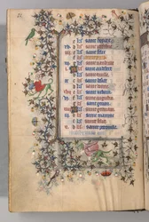 Horas de Carlos Nobre, rei de Navarra 1361-1425: fol. 5v, maio, c. 1405