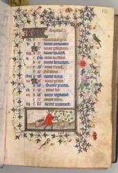 Horas de Carlos Nobre, rei de Navarra 1361-1425: fol. 9 de setembro, c. 1405