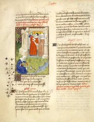 Harley 4431 f.113v, Aesculapius e Circe, ilustração de 