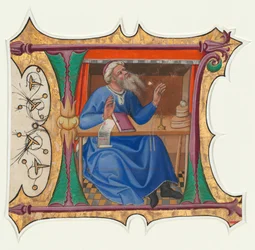 L inicial com Profeta do Antigo Testamento