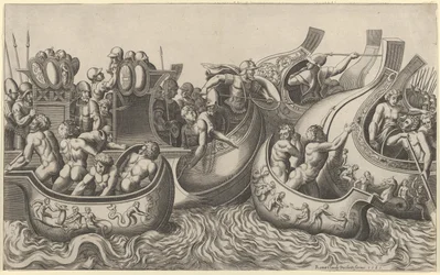 Speculum Romanae Magnificentiae: Batalha Naval, século XVI, século XVI.