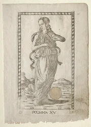 Hinos heróicos da polimímia da série Tarocchi D ..., antes de 1467.