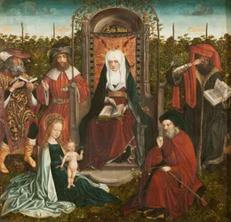 Tríptico A Família de Santa Ana, painel central, ca 1500-1510.