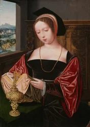 Uma Senhora a Ler (Santa Maria Madalena), c.1530 (óleo sobre painel)