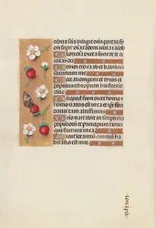 Horas da rainha Isabel, a católica, rainha da Espanha: Fol. 106v, c. 1500.