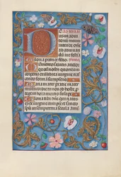 Horas da rainha Isabel, a católica, rainha da Espanha: Fol. 132r, c. 1500.