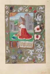 Horas da rainha Isabel, a Católica, rainha de Espanha:  Fol. 200r, David