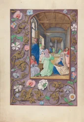 Horas da rainha Isabel, a Católica, rainha de Espanha:  Fol. 31v, Pentecostes