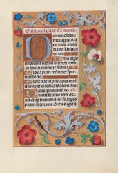 Horas da rainha Isabel, a católica, rainha da Espanha: Fol. 81r, c. 1500.