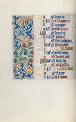 Livro de Horas de Uso de Rouen: fol. 8v, c. 1470