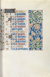 Livro de Horas de Uso de Rouen: fol. 9r, c. 1470