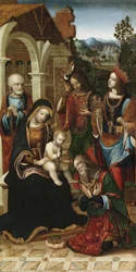 A Adoração dos Magos, c.1503-10 (óleo sobre painel)
