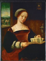 Santa Madalena lendo ...