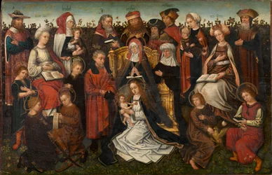 The Family of St. Anne, c.1500-10 (óleo sobre painel)