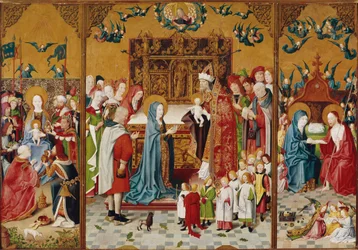 Altarpiece with the Seven Joys of Mary (Óleo sobre madeira