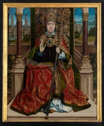 Painel central do Altar de São Nicolau, c.1486-93 (óleo sobre painel)