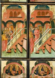 12 cenas da vida da Virgem (pintura sobre painel)
