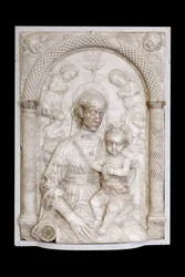 Madona com criança e anjos, c.1460 (mármore)