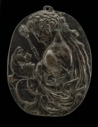 Um Bacchante, finais do século XV ou princípios do XVI.