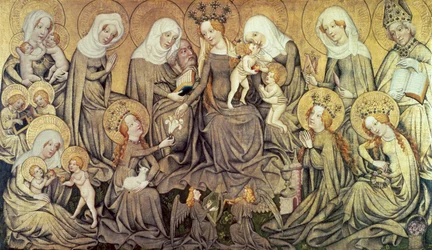 Painel central do Altarpiece de Ortenberg, c1410-1420