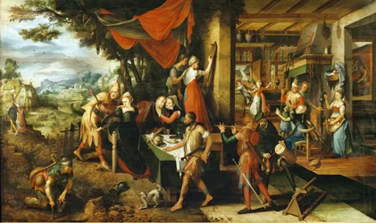 O filho pródigo (pintura sobre madeira de carvalho)