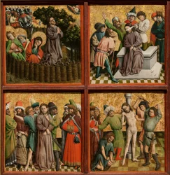 Retábulo com A Paixão de Cristo, c. 1440 (óleo e ouro sobre madeira)