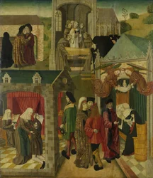 Santa Isabel da Hungria cuidando dos doentes em Marburgo