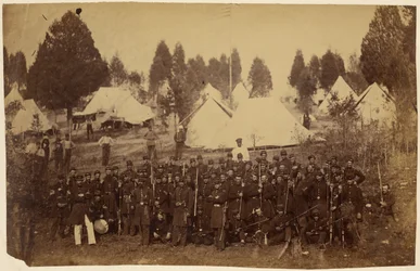 Terceiro Regimento do Connecticut, Infantaria, Camp Douglas, 1861/[tropas da União e acompanhantes do acampamento]