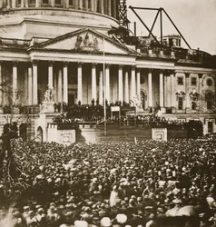Inauguração do Presidente Lincoln, 4 de março de 1861 (fotogravura)