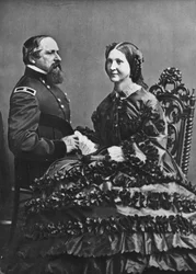 James B. e Fannie Ricketts, c1860, 1939
