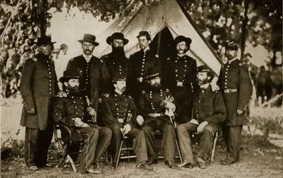General Jefferson C. Davis e Staff