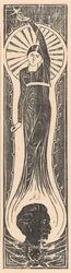 Figura alegórica com retrato de Multatuli