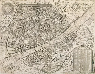 Mapa de Florença, 1595