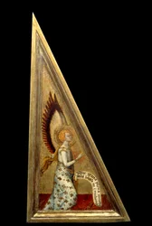 O Anjo da Anunciação. Pintura de Matteo Giovanetti (1300-1369) Século XIV