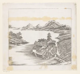 Vista de parte do palácio imperial de Verão em Chengde (Jehol), na China