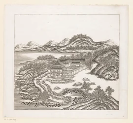 Vista de parte do palácio imperial de Verão em Chengde (Jehol), na China