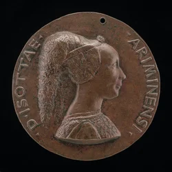 Isotta degli Atti, 14321433-1474, Senhora 1446, depois Esposa depois de 1453, de Sigismondo Malatesta [obv