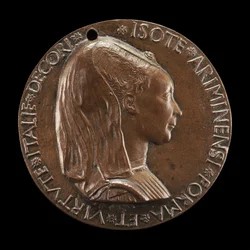 Isotta degli Atti, 14321433-1474, Senhora 1446, depois Esposa depois de 1453, de Sigismondo Malatesta [obv