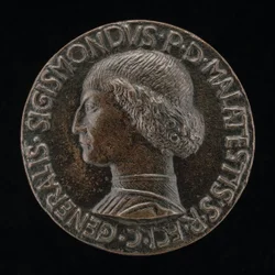 Sigismondo Pandolfo Malatesta, 1417-1468, Senhor de Rimini e Fano [anverso], 1446.