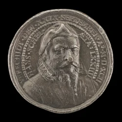 Hans Schel, 1518-1592, Patrício de Nurembergue [obverso], 1592.