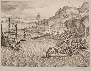 Sobre o desembarque dos holandeses na ilha sem fundo