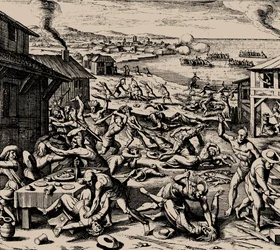 Ataque Powhatan em 22 de março de 1622, 1628.