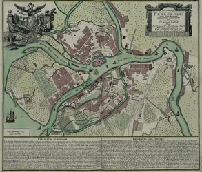 Mapa de Petersburgo, 1744