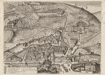 Vista de Frascati e arredores